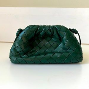 Bottega Venetta inspired bag from Etsy in Green